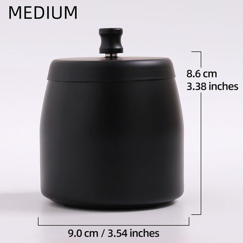 Ashtray with Lid for Cigarette, Stainless Steel Smokeless Odorless Windproof Ashtrays for Home Office Tabletop Outside Patio Outdoor Balcony(3.54"...