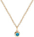 Amazon Essentials Yellow Gold Plated Brass Birthstone Solitaire Pendant Necklace, 16'' + 2'' Extender...