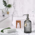 JASAI 18 Oz Vertical Stripes Kitchen Soap Dispenser with 304 Rust Proof Stainless Steel Pump, Refillable Liquid Soap Dispenser for Bathroom, Kitch...
