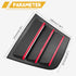 Side Blinds Car Exterior Trim Side Vents, Dodge Charger Accessories ABS Dodge Charger 2011-2023 2024 Red Line (2 Packs)......