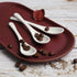 Porcelain Egg Spoons Ceramic Spoons Set of 8 Teaspoons for Tea Coffee Desserts Salt Sugar Spoon...
