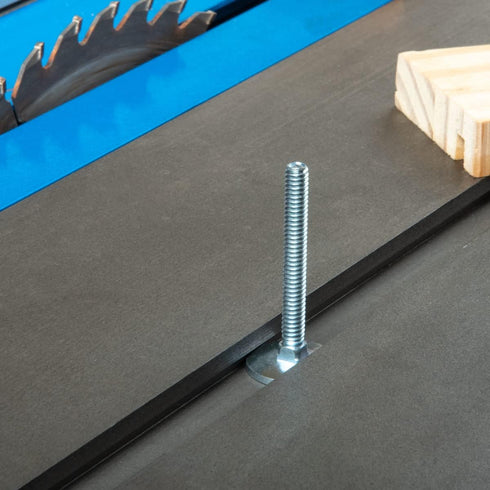 POWERTEC 71614 Miter T Locking Bolts, Improved Flange Bolt & T-bolt Accessory for 3/4" x 3/8" Miter Gauge Slots on Table Saws, Router Table & Unis...