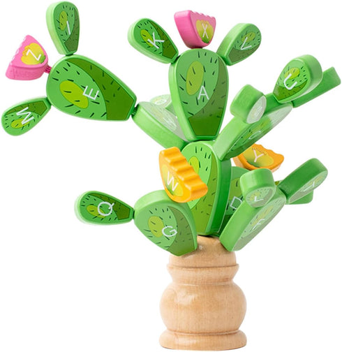 Montessori Toys Balancing Cactus Toy Fun Educational Activities for Toddlers 3+ Montessori Stacking Puzzles Portable Toy Letter Puzzle Toys Fine M...