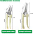 two pack Garden Flower Scissors,Lightweight Hand Pruners Make Cut Smooth & Clean,Premium Plant Shears,Powerful Trimmer Applied to Flowers,Branches...
