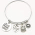 Memgift Birthday Gifts for Women 13th 16th 18th 21st 30 40 50 60 65 70 80 90 Fabulous Live Laugh Love Cake Charms Expandable Bracelet Gift Jewelry...