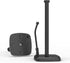 Paper Towel Holder Countertop Black, Paper Towel Dispenser Standing Weighted Base Non-Slip, Spring Arm Fit Most Size Paper Roll, Stainless Steel P...