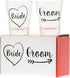 Bride and Groom Shot Glass Set...