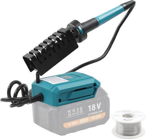 Cordless Soldering Iron Station Tool for Makita 18V Battery, 60W Fast Heating Soldering Station w/ 50g 0.04" Solder for DIY, Appliance Electronics...