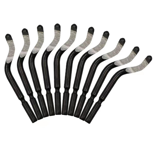 Deburring Blades Set of 10 Pcs BS1010,Deburring Tool Kit, High Speed Steel,Precision Edge Burr Removal on Metal, Aluminum, Copper, Resin Art,Plast...