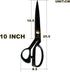 CLOTHING DESIGNER LEATHER SEWING TAILOR SCISSORS 10 INCH CUTTING...