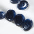 50 Pcs Large 1 inch Blue Buttons for Sewing Round Resin Navy Blue Buttons for Crafts 4 Hole Flatback Coat Buttons for Shirt Sweater DIY and Clothi...