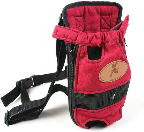 Legs Out Front Dog Carrier Hands-Free Pet Backpack (Small)...