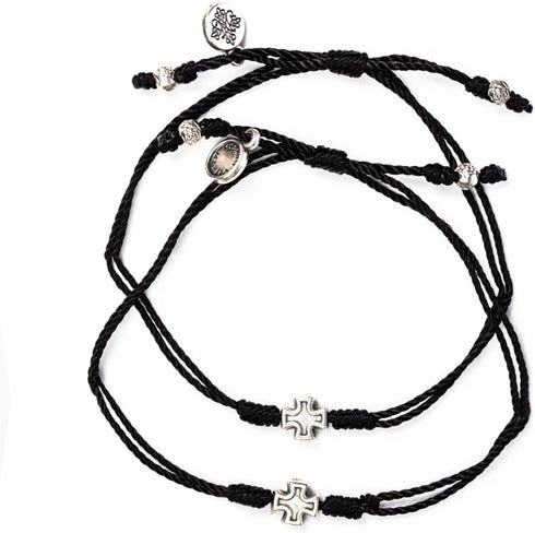 My Saint My Hero "Prayer Partner Bracelet Set – A Sacred Connection of Faith, Friendship & Shared Prayer - Handwoven - Medals Hand-Cast at Sacred ...