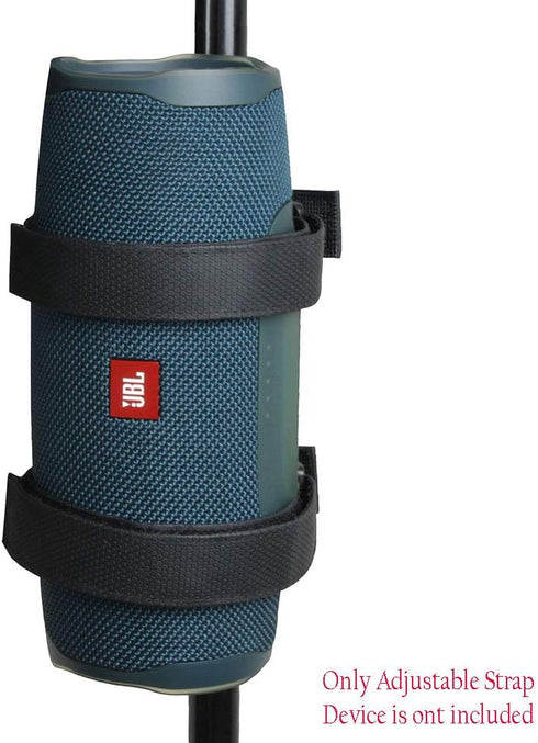 Hermitshell Portable Bluetooth Speaker Mount for Golf Cart Accessories Railing Bike - Adjustable Strap for JBL Charge 3,4/JBL Xtreme1,2/Sony XB33,...