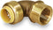 Everflow Supplies Pushlock UPF1 1 Inch Long Push x Female Elbow for Push-Fit Fittings, No Lead DZR Forged Brass, Connects PEX, CPVC, and Copper, P...