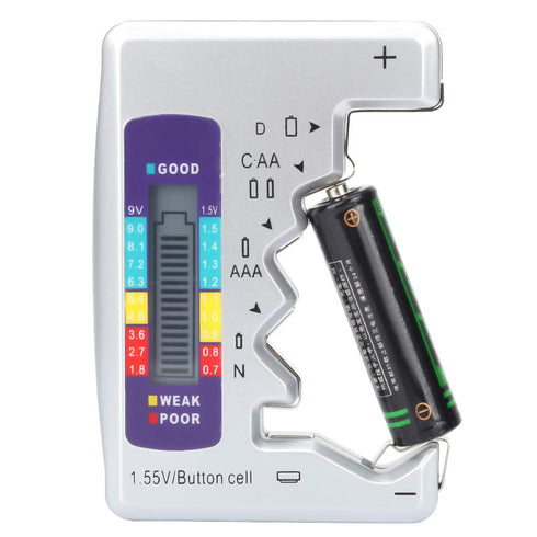 AUNMAS Digital Battery Tester, Universal Battery Checker Small Battery Testers Checker Battery Capacity Testing Tool Battery Analyzer Cranking Sys...