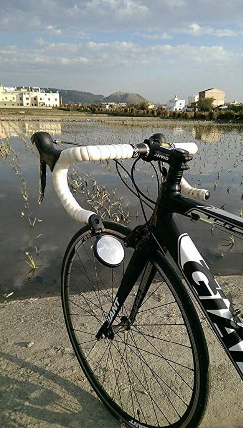 Hafny Bar End Bike / Bicycle Mirror, Stainless Steel Lens , Safe Adjustable Rearview Cycle / E-bike Mirror, HF-MR083 (Black 62mm)...