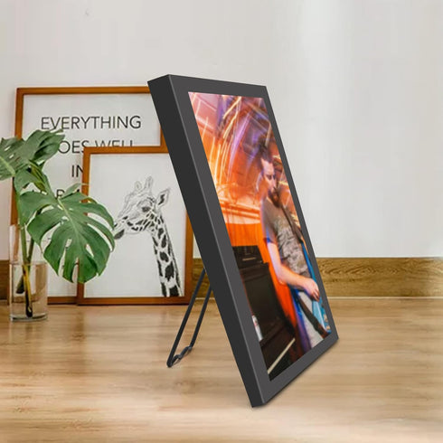 5 Pcs Easel Back, 4.39” Iron Picture Frame Easel Back, Photo Frame Easel Back Stand with Screws & Screwdriver (Black)...