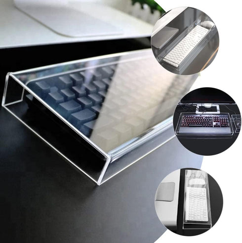 Cabilock Keyboard Dust Cover Desktop Monitor Plate Holder Clear Keyboard Stand Laptop Office Accessories Lapdesk Mouse Mechanical Keyboard Protect...