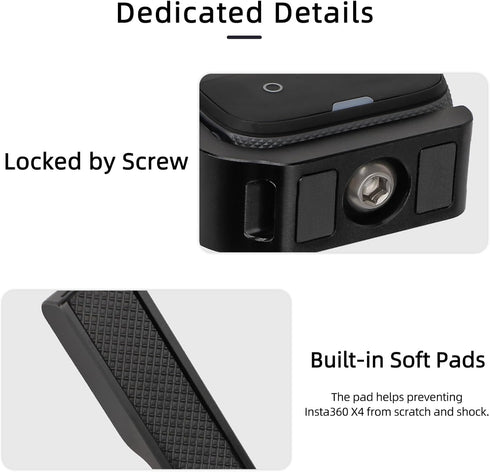 360 X4 L-Type Vertical-Horizontal Mount with Magnetic Adapter for Insta360 X4 Quick Release Mount Adapter...