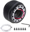 Steering Wheel Hub Adapter, Aluminum & Plastic Car Quick Release Steering Wheel Boss Kit Racing Hub Adapter with 6 Bolts fit for TOYOTA...