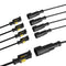 MUYI 5 Ktis 16AWG Waterproof Electrical Connectors Kit 1.5mm Series Terminal and Rubber Seal with 10cm Wire Weatherpack Connectors (1 Pin)...