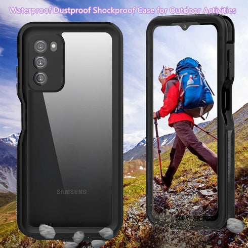 Compatible with Samsung A03S Waterproof Case, Dustproof Shockproof with Built in Screen & Camera Lens Protector Lanyard Full Body Protective Cover...