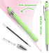 8 Pack Ballpoint Pen 2-in-1 Stylus Retractable Ballpoint Pen with Stylus tip, Metal Stylus Pen for Touch Screens, 1.0 mm Black Ink(Mixed Color)...