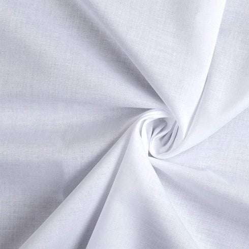 | Cotton Lawn Fabric | 100% Cotton | Thin | 58" Wide | Lining, Sewing, Air Feel Layer | Cloth, Solid (White, 2 Yard)...