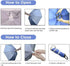 Fishing Umbrella Hats Gardening Folding Umbrella Hat HeadwearSun Rain Cap Adjustable Multifunction Outdoor Headwear, Silver-Blue with wind vent, 0...