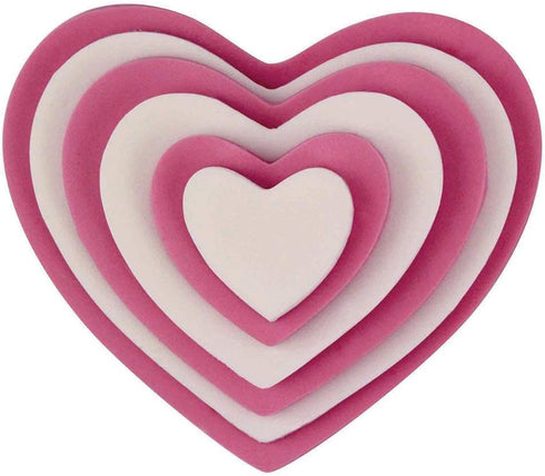 PME Heart Cutters, for Cake Decorating, Set of 6...