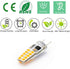 G8 LED Bulb 3W Equivalent to T4 JCD Bi-Pin G8 Base Halogen Bulb 20W-25W Dimmable G8 Light Bulb 120V Warm White 2700K-3000K for Puck Light, Under C...