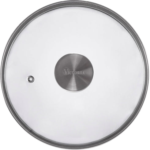 Victoria Round 6.5-Inch Glass Lid for Cast Iron Skillet or Pan, Custom Made for Only Victoria Brand, Diameter 6-Inch...