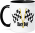 3dRose mug_210741_4 Car Race Start Your Engine Sign Mug, Black, 11 oz...