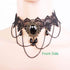 Lace Choker Necklace with Bracelet Set Punk Party Gothic Vintage Handmade Retro Victorian Vampire Punk Pendant Necklace Bracelet Wristband for Wom...