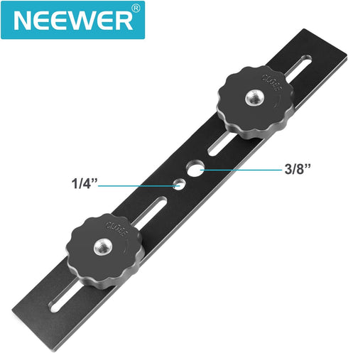 Neewer 8"/20.3cm Dual Camera Mount Tripod Bracket for 3D Stereo Stereoscopic Photography...