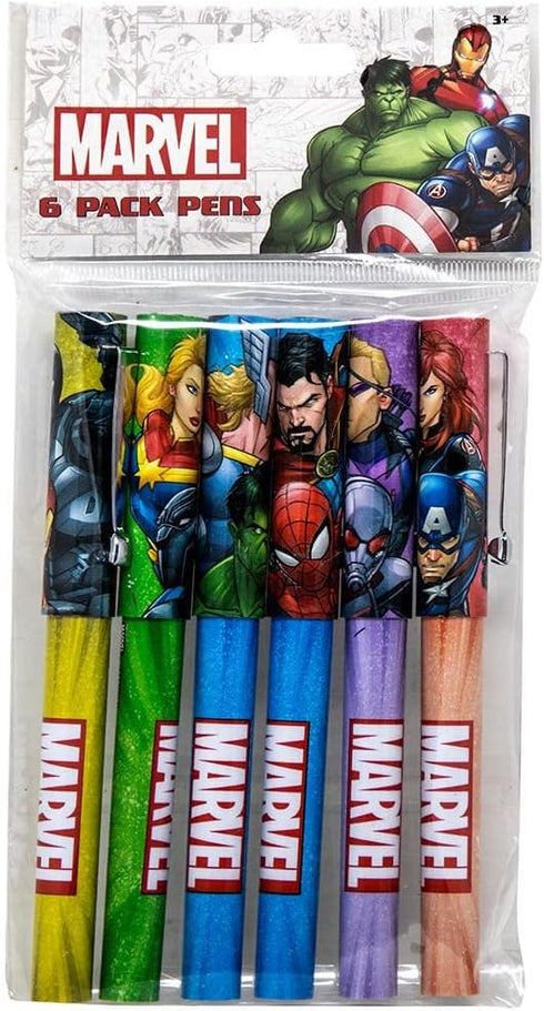 Disney Marvel Avengers Pen Set - 6 Pc Ballpoint Pens for Adults - Teenagers - Kids...