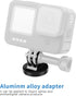 ChromLives 1/4 Tripod Mount Adapter Compatible for Gopro, 2 pack 1/4 20 Aluminum Adapter Mount for Tripod Compatible with Gopro Hero 11,10, 9, 8, ...