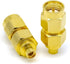 2PCS SMA to MMCX Adapter, SMA Male to MMCX Female Coax Connector, Low Loss MMCX SMA Coax Cable Antenna Adapter for Repeaters, Audio, Video...