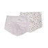 lulujo Soft Cotton Baby Bib, 2 Pack, Vintage Floral/Dragonfly...