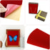 10 PCS Self Adhesive Felt Sheets, 8.3" x 11.8" Velvet Flock Backing Paper Liner Felt Wallpaper for Jewelry Drawer Craft Box Felt Liner (Red)...