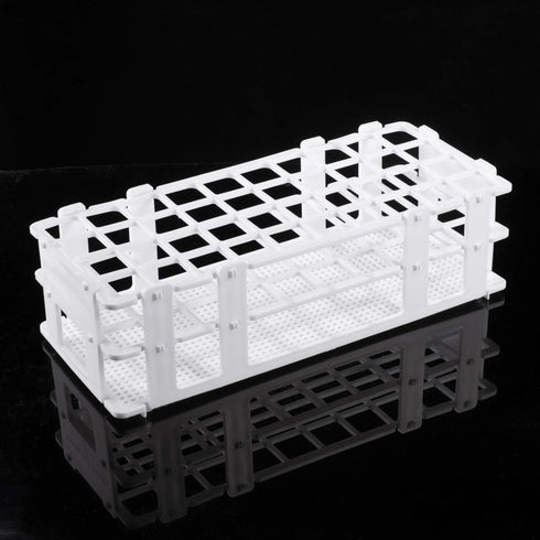 Eowpower Plastic Lab Test Tube Rack Storage Stand Holder Detachable for 20mm Test Tubes, 40 Holes Pack of 1...