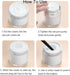 3Pcs Airless Pump Jars,Refillable Empty Airless Pump Jar Vacuum Push Down Moisturizer Pump Dispenser for Serums,Skincare Cream,Essence,Leak Proof ...