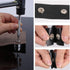 Leather Snap Fasteners Kit, Press Stud Stainless Steel Buttons for Marine Boat Canvas with Punching Tool Set Tool Kit (2 Components, 40 Pcs for Ea...