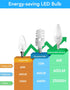 PARTPHONER E12 LED Light Bulbs B11 Candelabra Bulbs 60W Equivalent, Non-Dimmable 6W LED Candle Chandelier Bulb 600 Lumen, 5000K Daylight White, Pa...