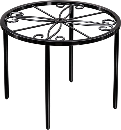 1PCS Plant Stand-9.06IN Flower Pot Stand, Plant Holder Heavy Duty Iron Plant Pot Shelf, Anti-rust Round Plant Rack for Room Indoor and Outdoor Cou...