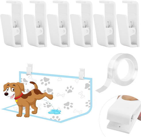 6 Pcs Potty Training Dog Pee Pad Holder for Leg-Lifting Marking Dogs Indoor Training Pad Holder for Small & Large Size Wee Wee Pad with Nano Gel S...