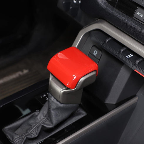 ABS Red Car Console Gear Gear Shift Knob Head Protection Trim,Shift Gear Protection Trim,Compatible with Toyota Tundra Sequoia 2022 2023 2024 Taco...