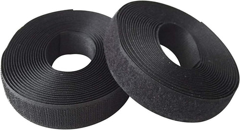 1 inches Width (25mm) 5 Yards Sew on Hook and Loop Strips,Interlocking Tape, Hook & Loop Tape for Clothing Sewing Crafts and DIY Projects Black Co...