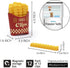 Fries Clips: 12 Cute French-Fries-Shaped Bag Clips to Seal Opened Food Packages | Fun Bag Clips for Food in a Magnetic Box to Always Be at Hand | ...